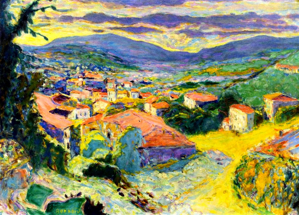 Pierre Bonnard Landscape at Le Cannet 1938