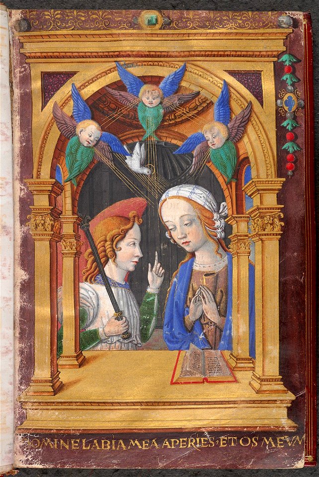 Book of hours - King's7 f7 Annunciation