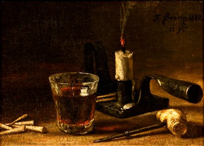 Kandelaar en glas Centraal Museum 22051