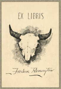 Bookplate of Frederic Remington LCCN2009633504