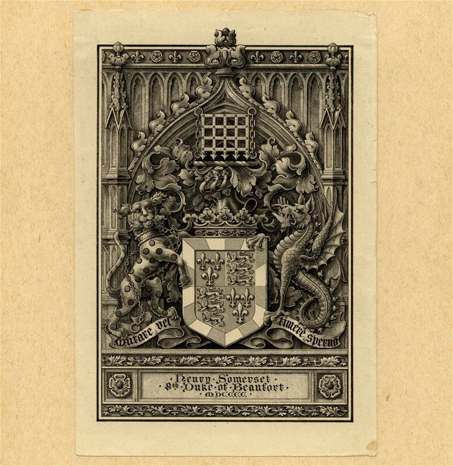 Bookplate-Henry Somerset Duke of Beaufort