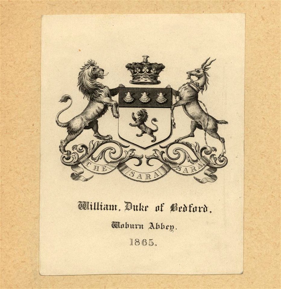Bookplate-William Duke of Bedford