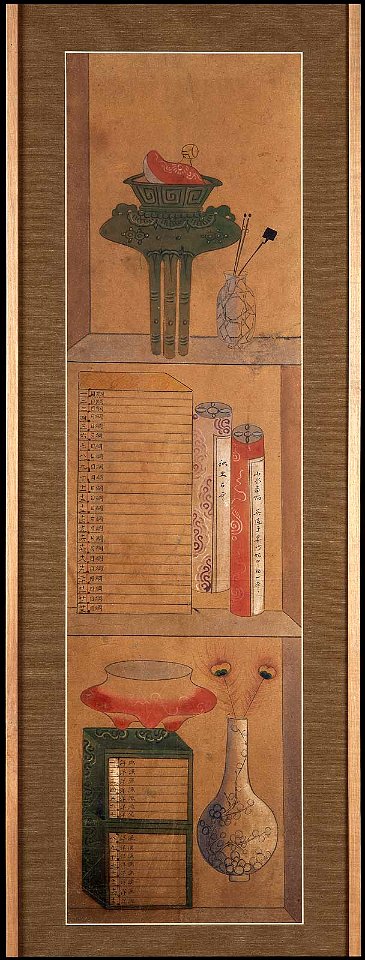 Bookshelf (Chaekgado), 19th century, Joseon dynasty, MFAB 1984.824a-d (3 of 4)
