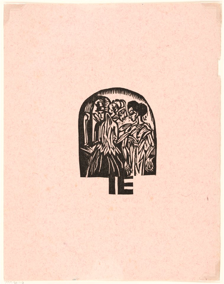 Booklet Cover Sheet, Katalog der Ausstellung von Kleidern aus der Stickstube von Frau Eucken, Bremen - (Catalogue for Exhibition of Clothing from Mrs. Eucken's Embroidery Studio, Bremen), 1916 (CH 18761047)
