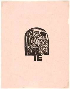 Booklet Cover Sheet, Katalog der Ausstellung von Kleidern aus der Stickstube von Frau Eucken, Bremen - (Catalogue for Exhibition of Clothing from Mrs. Eucken's Embroidery Studio, Bremen), 1916 (CH 18761047)