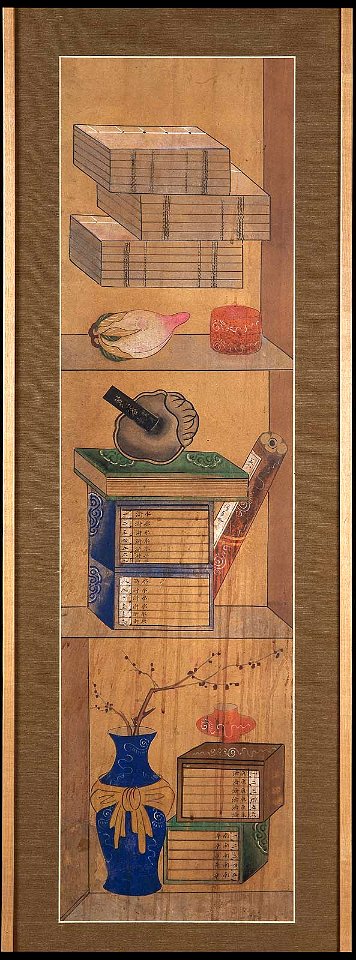 Bookshelf (Chaekgado), 19th century, Joseon dynasty, MFAB 1984.824a-d (4 of 4)
