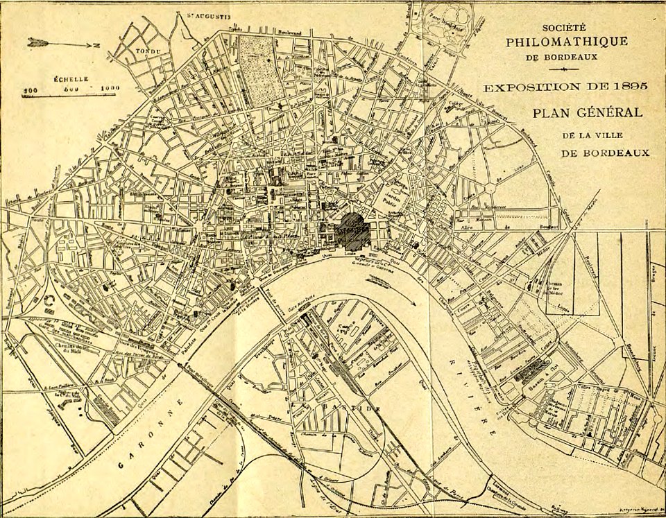 Bordeaux exposition 1895 - Plan général
