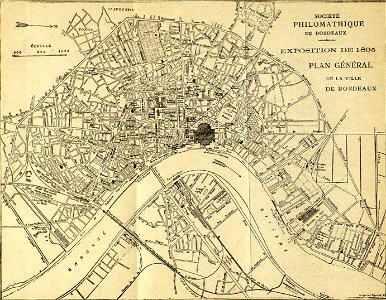Bordeaux exposition 1895 - Plan général