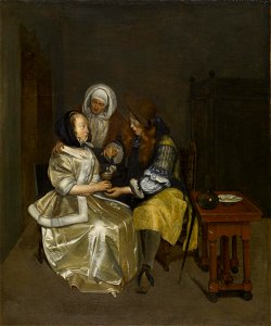 Gerard Terborch II and Workshop - A Glass Of Lemonade - Walters 37341 (2)