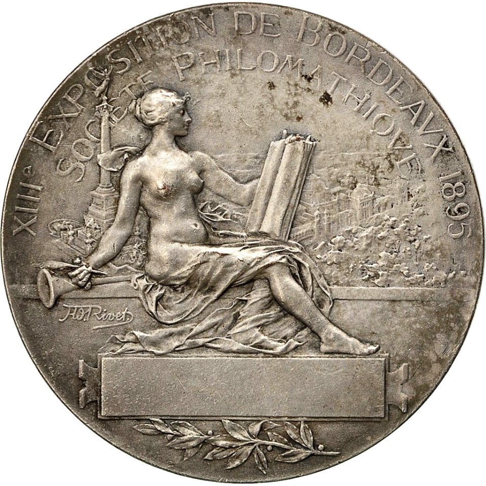 Bordeaux exposition 1895 - médaille souvenir Burdigala b