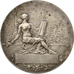 Bordeaux exposition 1895 - médaille souvenir Burdigala b