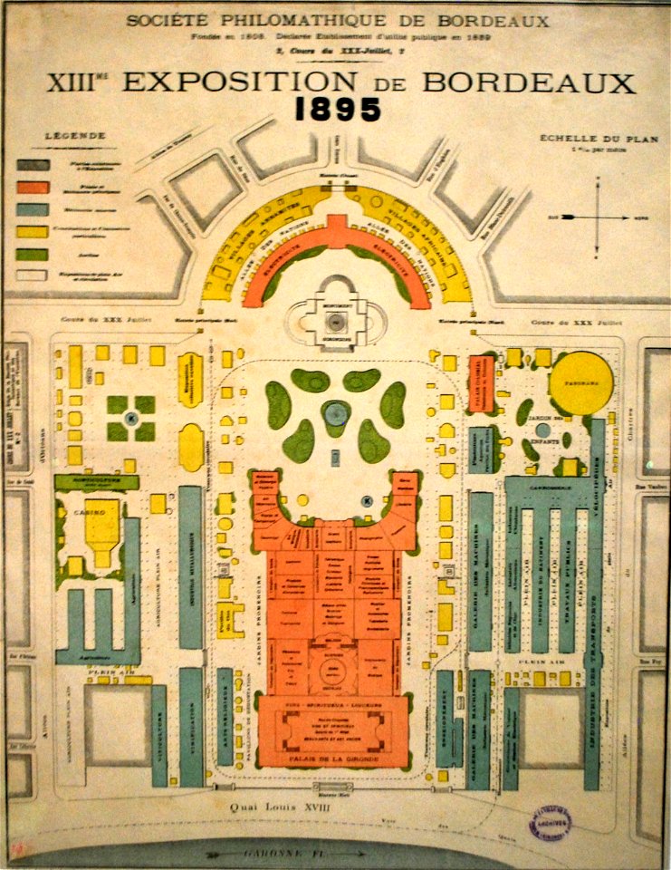 Bordeaux Exposition 1895 - Plan b