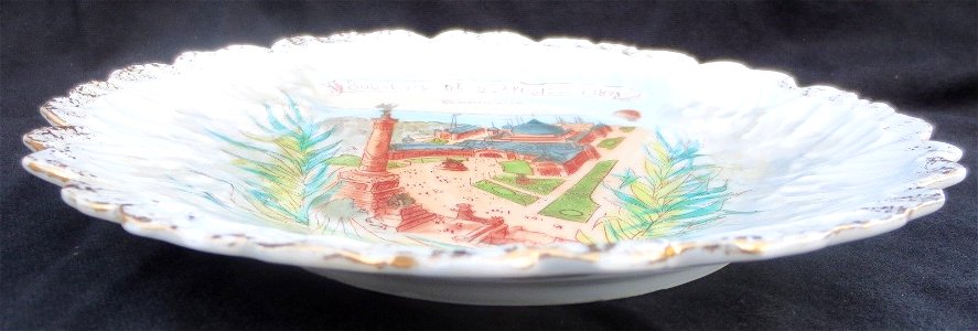 Bordeaux exposition 1895 - assiette souvenir c