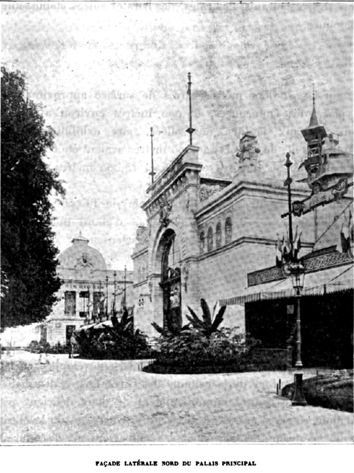 Bordeaux exposition 1895 - Palais de la Garonne h - Free Stock ...