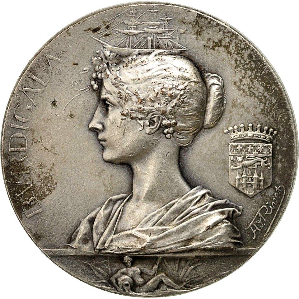 Bordeaux exposition 1895 - médaille souvenir Burdigala a