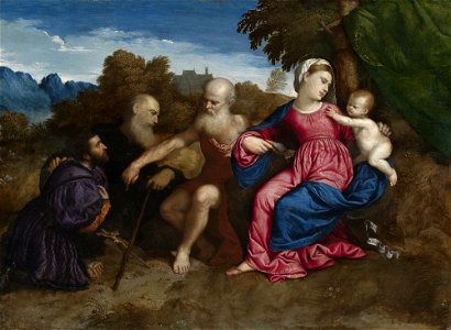Bordone, Virgin and Child with Saints Jerome and Anthony Abbot and a Donor