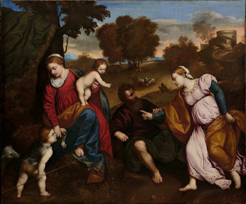 Paris Bordone - Matrimonio mistico di Santa Caterina