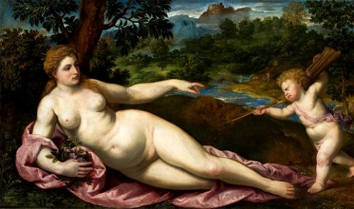 Bordone Venus and Cupid