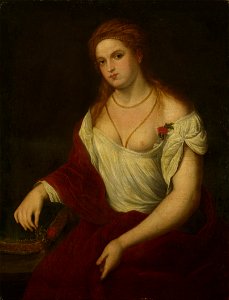 Paris Bordone (dopo) - Ritratto di una giovane donna (National Gallery, London)