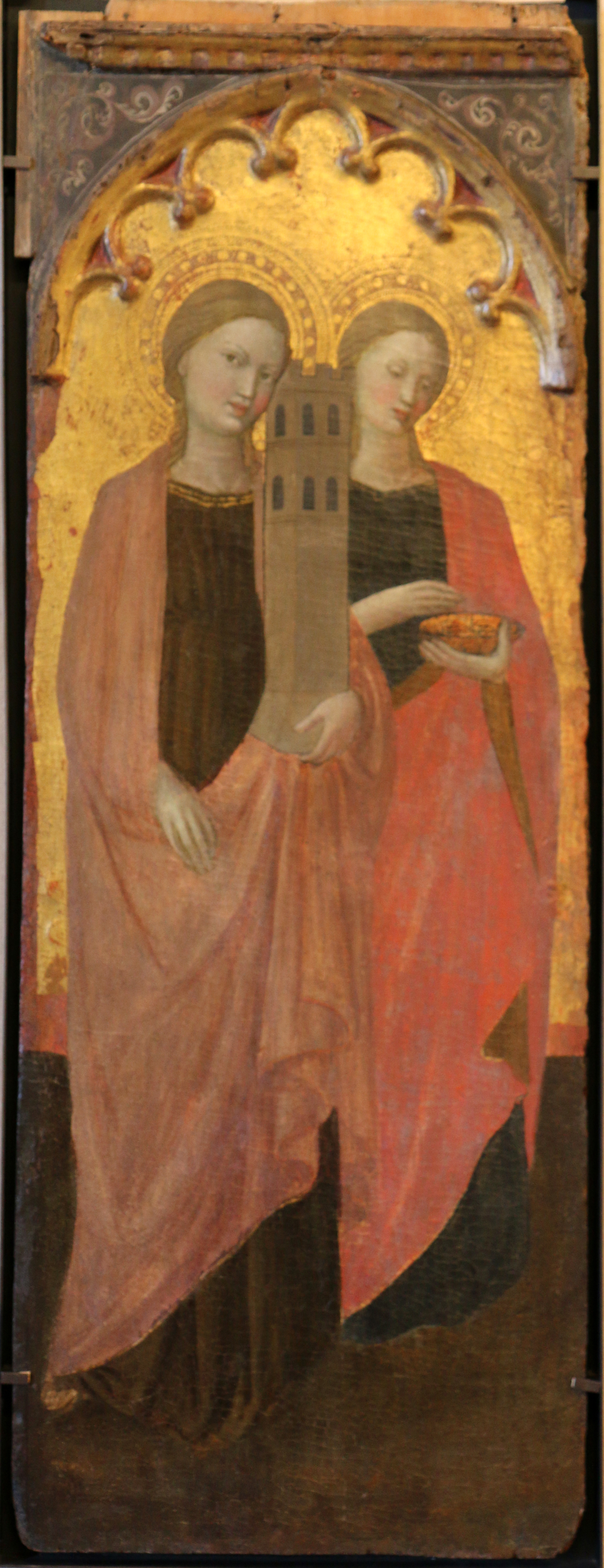 Borghese di Pietro Borghese - Sainte Barbe et sainte Lucie