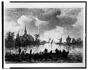 Bords de la Meuse (van Goyen) - Lalanne sc. LCCN2003668544