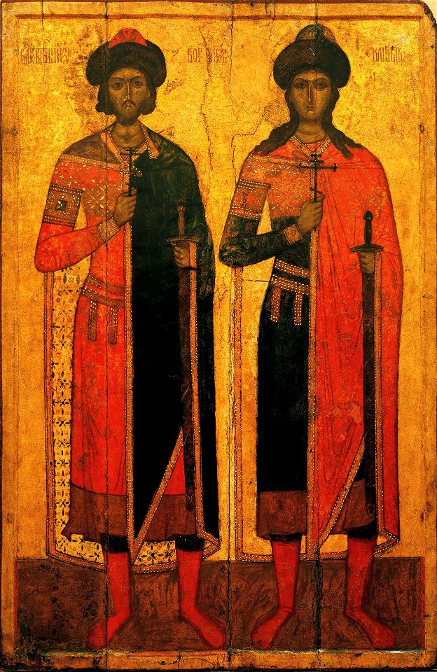 Boris and Gleb (icon, XIV c) | Creazilla