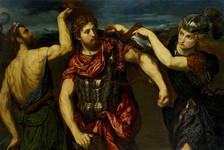 Perseus Armed by Mercury and Minerva - Paris Bordone - Google Cultural Institute. Free illustration for personal and commercial use.