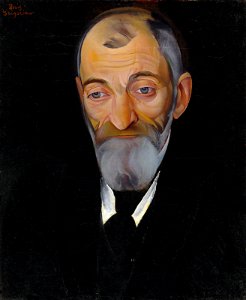 Boris grigoriev portrait of lev shestov. Free illustration for personal and commercial use.