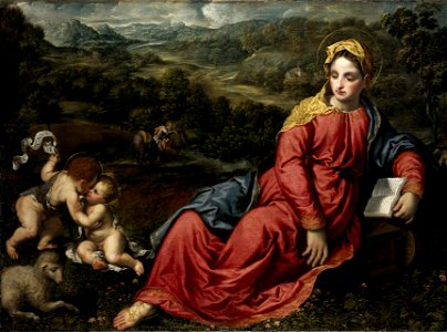 Paris Bordone - Riposo sulla via del ritorno da Egitto - Edimburgo