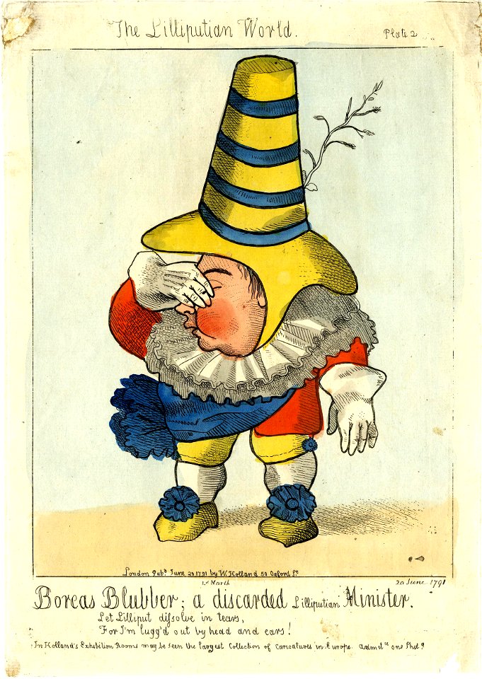 Boreas Blubber; a discarded Lilliputian minister. (BM 1868,0808.6065)