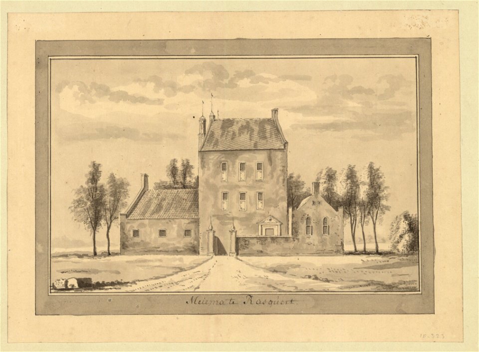 Borg Meyma te Rasquert door A.D.H. (1728)