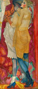 Boris Grigoriev Russisches Kabarett. Free illustration for personal and commercial use.