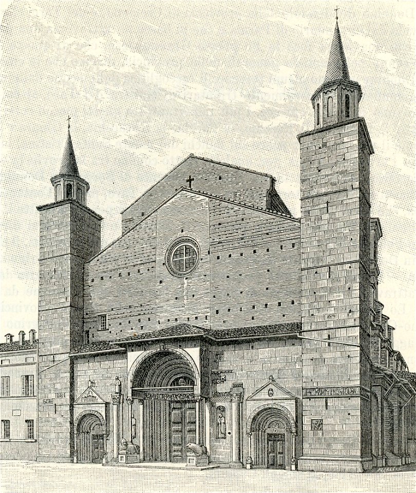 Borgo San Donnino facciata della Cattedrale
