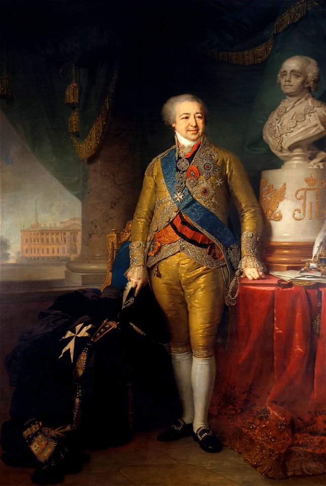 Borovikovsky portrait of Kurakine A 1802