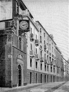 Bosa – Chiesa del Rosario – Pubblico orologio (xilografia)