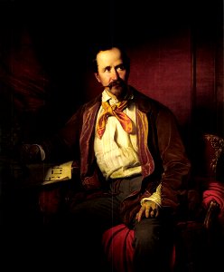 Borsos Portrait of Mátyás Zitterbarth 1851