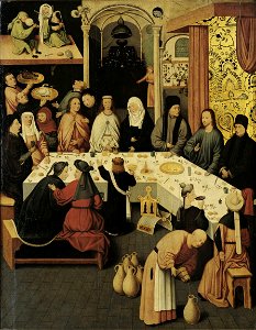 Bosch copyist The marriage-feast at Cana Rotterdam