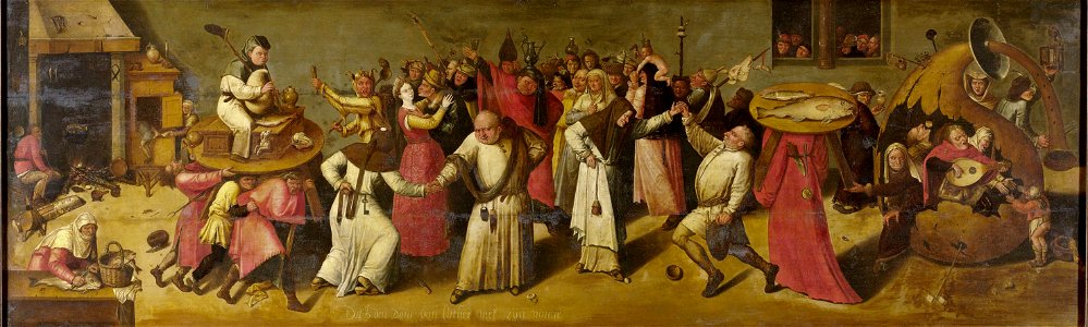 Het gevecht tussen Carnaval en Vasten. Rijksmuseum SK-A-1673