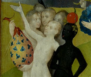 Bosch, Hieronymus - The Garden of Earthly Delights, central panel - Detail fictional fruit (lower left)