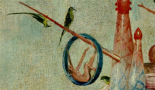 Bosch, Hieronymus - The Garden of Earthly Delights, central panel - Detail Man in a ring