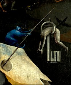 Bosch, Hieronymus - The Garden of Earthly Delights, right panel - Detail Key. Free illustration for personal and commercial use.