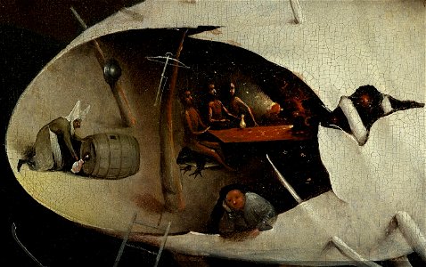 Bosch, Hieronymus - The Garden of Earthly Delights, right panel - Detail Inside the Tree Man