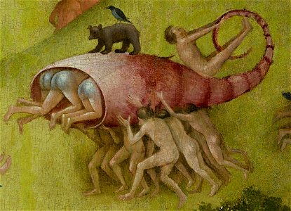 Bosch, Hieronymus - The Garden of Earthly Delights, central panel - Detail lobster shell