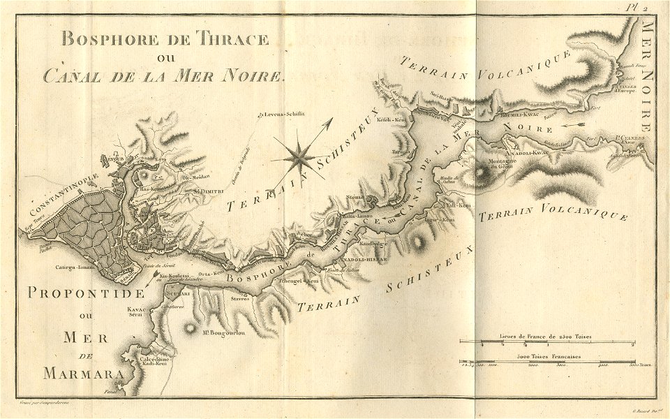 Bosphore de Thrace ou Canal de la Mer Noire - Olivier Guillaume Antoine - 1801