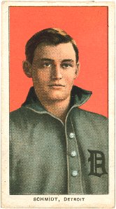 Boss Schmidt, Detroit Tigers, baseball card portrait LCCN2008676614