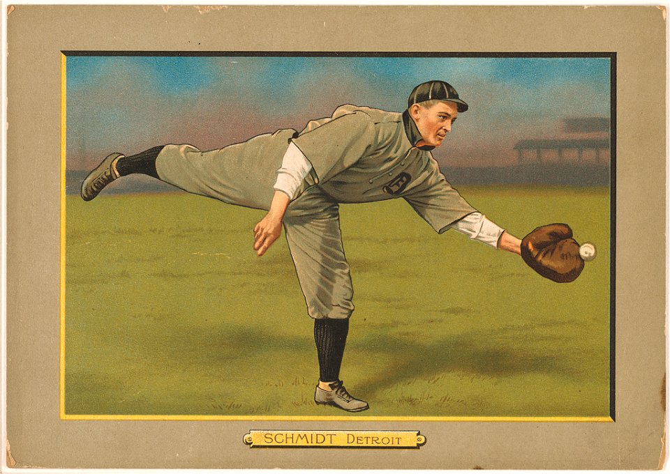 Boss Schmidt, Detroit Tigers, baseball card portrait LCCN2007685682