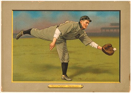 Boss Schmidt, Detroit Tigers, baseball card portrait LCCN2007685682