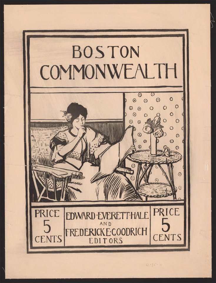 Boston Commonwealth. Edward Everett Hale and Frederick E. Goodrich, editors. Price 5 cents. LCCN2014647822