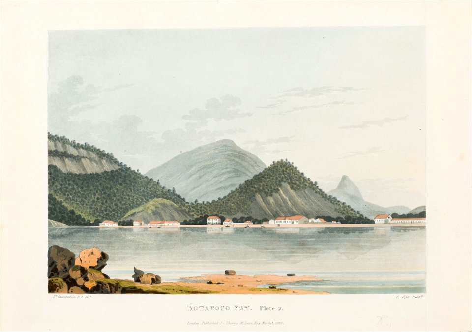 Botafogo Bay. Plate 2, da Coleção Brasiliana Iconográfica