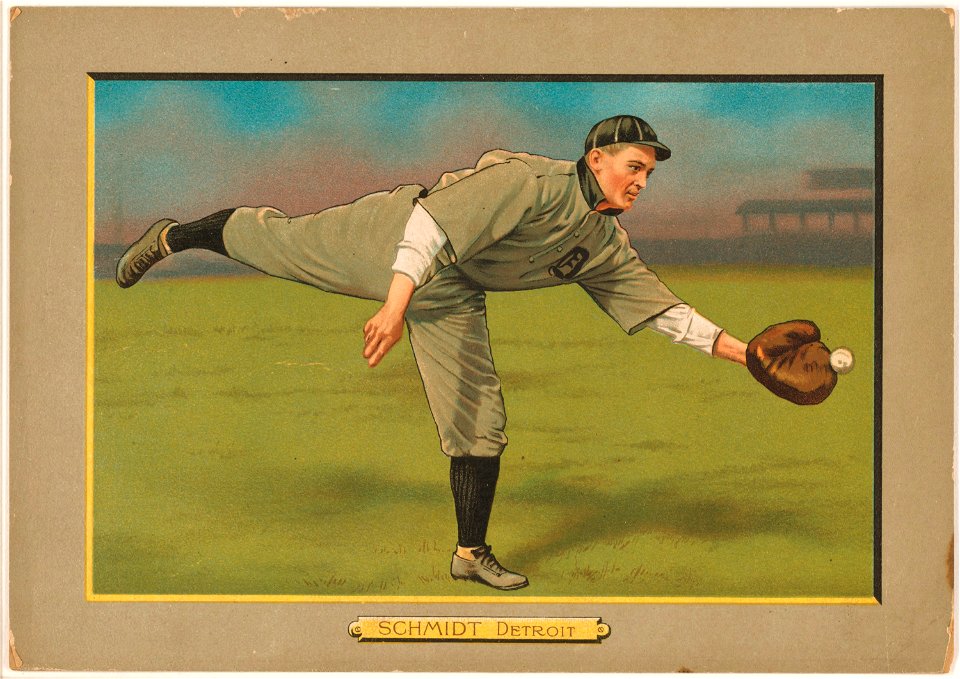 Boss Schmidt, Detroit Tigers, baseball card portrait LCCN2007685682